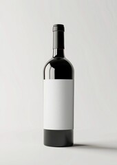 Poster - Elegant wine bottle with label