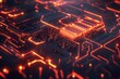 © Chronicles Artsy  - Futuristic Glowing Circuit Board