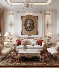 Poster - European style living room