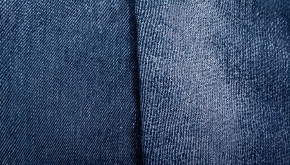 Fototapete - Close-Up Texture of Woven Blue Denim Fabric with a Slight Fade, Highlighting Fine Thread Details and Subtle Variations in Color Across the Surface