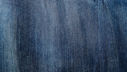 Fototapete - Close-Up Texture of Woven Blue Denim Fabric with a Slight Fade, Highlighting Fine Thread Details and Subtle Variations in Color Across the Surface