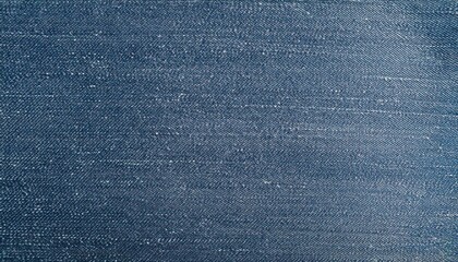 Fototapete - Close-Up Texture of Woven Blue Denim Fabric with a Slight Fade, Highlighting Fine Thread Details and Subtle Variations in Color Across the Surface
