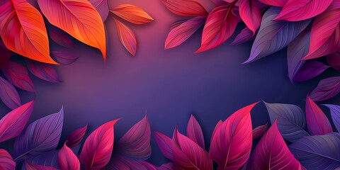 Wall Mural - Colorful leaves