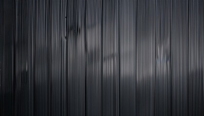 Wall Mural - Metallic black texture. Steel sheet roof background. Iron corrugated background.