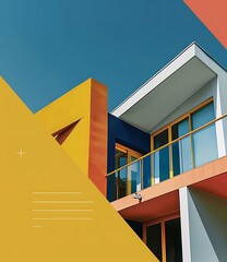 Wall Mural - Modern Architecture Building Exterior With Minimalist Design