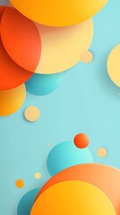 Abstract Colorful Circle Pattern Design