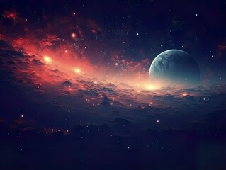 Wall Mural - galaxy and universe light. galaxies sky in space planets and stars beauty of space exploration