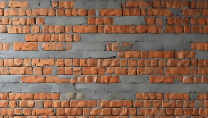 Wall Mural - Stylish brick wall texture background design with ample copy space for creative use