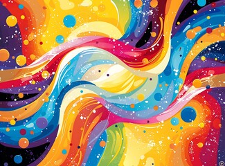 Wall Mural - Colorful Abstract Painting