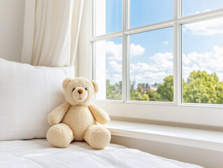 Wall Mural - Window seat in child's luxury bedroom 