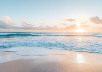 Canvas Print - Beautiful Sunset Over The Ocean