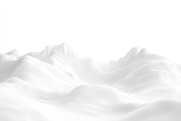 Wall Mural - Pristine snowy mountain landscape view