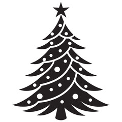 Wall Mural - Christmas Tree Icons Vector Illustrations for Holiday Designs