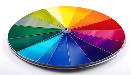 Wall Mural - color wheel white background