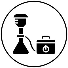 Canvas Print - Lab Vacuum vector icon. Can be used for Lab iconset.