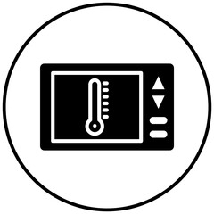 Poster - Thermostat vector icon. Can be used for Lab iconset.