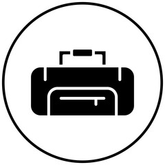 Poster - Sport Bag vector icon. Can be used for Rugby iconset.