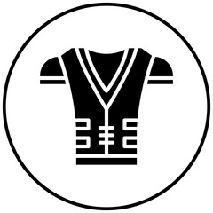 Poster - Rugby Armor vector icon. Can be used for Rugby iconset.