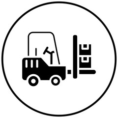 Canvas Print - Fork Lift vector icon. Can be used for Manufacturing iconset.