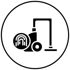 Poster - Biometric Vacuum vector icon. Can be used for Biometrics iconset.