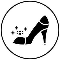 Sticker - Heel vector icon. Can be used for Luxury iconset.