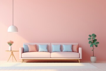 Canvas Print - Room architecture furniture cushion.  Image by rawpixel.