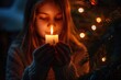 © Vlad - Christmas Eve Candle. Lighting the Way with Candle in Religious Tradition