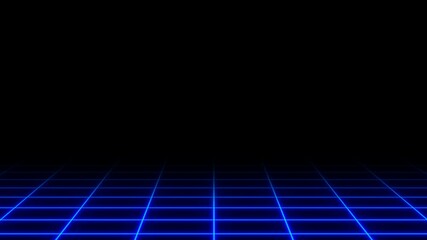 neon grid animation background video with glowing net cyberpunk style 