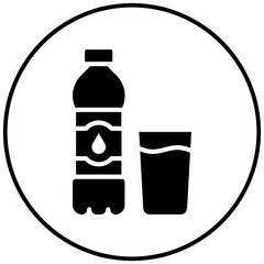 Poster - Water vector icon. Can be used for Beverages iconset.