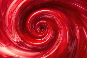 close up horizontal abstract illustration of a red spiral vortex background