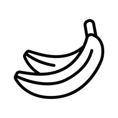 Wall Mural - For illustrating fresh fruit and healthy choices use this banana icon