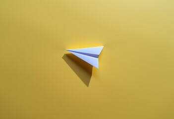 Wall Mural - paper airplane flying