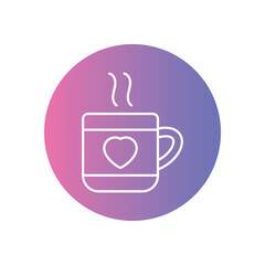 Wall Mural - Coffee Cup vector icon stock illustration