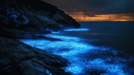 Bioluminescence. Bio luminescent ocean