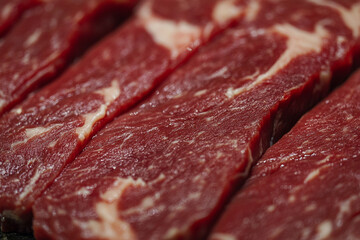 raw beef steak