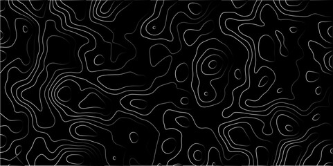 Wall Mural - Abstract Gradient line topographic Contour Scheme & Geographic Moutain terrain. Contour map background. Cartographic Weave with seamless striped patterns and wavy gradient lines