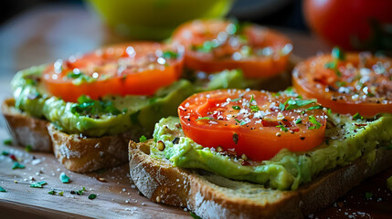 Sticker - Avocado Toast with Tomato: A Simple and Delicious Recipe