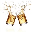 © Rawpixel.com - Glasses of vodka clinking together beverage alcohol splash.