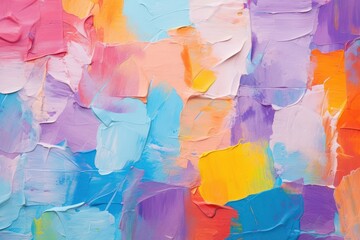 Poster - Vibrant abstract colorful paint strokes