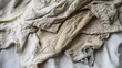 © Chronicles Artsy  - Crumpled Linen Texture - Minimalist Fabric Background