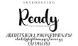 © AriefIndra - Ready Font Stylish brush painted an uppercase vector letters, alphabet, typeface