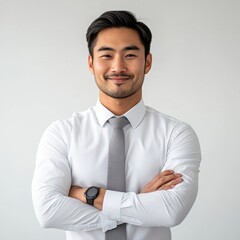 Canvas Print - Confident professional man smiling