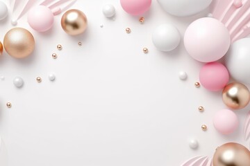 Wall Mural - Backgrounds balloon pearl pink.