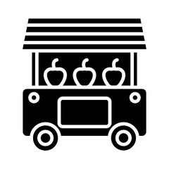 Sticker - Fruit Stand glyph icon