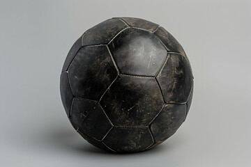 soccer ball on black background