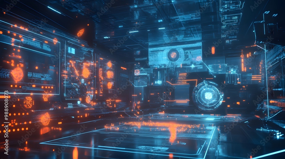 Stock-Illustration „Goal Alignment: A time-traveling scene with a ...