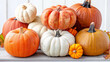 © Creative Habits - Pumpkins display autumn harvest colorful decorations at fall festivity