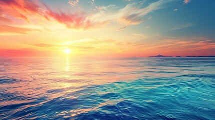 Poster - Spring_Morning_sunrise_Sea_beautiful_nature_background