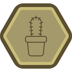 Poster - Cactus Vector Icon Design