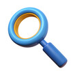 © Montasir - magnify icon zoom icon search icon find icon 3D illustration png